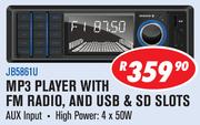 Jebson MP3 Player With FM Radio And USB & SD Slots JB5861U