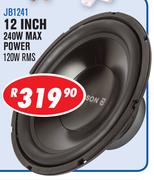Jebson Car Subwoofers 12" 240W Max Power 120W RMS JB1241