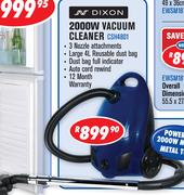 Dixon 2000W Vacuum Cleaner CSH4801