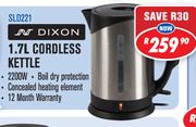 Dixon 1.7Ltr Cordless Kettle SLD221