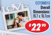 Multi Photo Frames Overall Dimensions 16.7x16.7Cm ECY3W01S