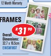 Multi Photo Frames Overall Dimensions 32.7x16.5Cm EWSM1807