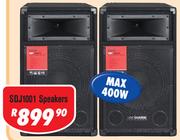 Dixon 10" DJ/PA Speakers Pair SDJ1001
