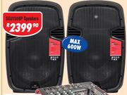 Dixon 15" DJ/PA Speakers Pair SDJ1508P