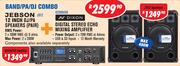 Jebson 12" DJ/PA Speakers Pair JB12+ Dixon Digital Stereo Echo Mixing Amplifier K2260USB