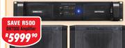DXN Pro 2x 1200W Bridgeable Professional Power Amplifier DH7000