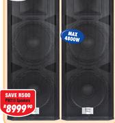 DXN Pro Dual 15" DJ/PA Speakers Pair PW215