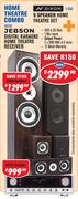 Dixon 5 Speaker Home Theatre Set E1006+ Jebson Digital Karaoke Home Theatre Receiver AV259