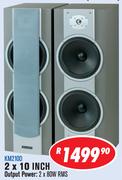 Dixon Hi-Fi Tower Speakers Pairs 2x10" KM210D