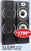 Dixon Hi-Fi Tower Speakers Pairs 2x12" KMSP212X
