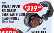 Dixon Five I Fiver Foldable Over-Ear Studio Headphones A100