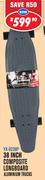 Rippa Skateboards 38" Composite Longboard Aluminium Trucks YX-0238P