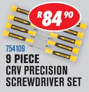 Dixon 9 Piece Crv Precision Screwdriver Set