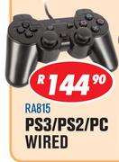 Rippa Game Controllers PS3/PS2/PC Wired RA815