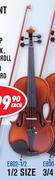 Sanchez Handmade Violins With Bow And Case 1/2 Size E802-1/2