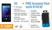 X5 + Free Leather Cover & Glass Screen Protector For X5 & X5 Pro AP/X5PRB