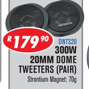 Dixon 300W 20MM Dome Tweeters Pair DNTS20