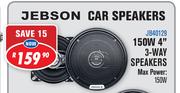 Jebson Car Speakers 150W 4" 3 Way Speakers JB40129