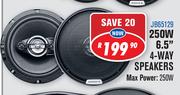 Jebson Car Speakers 250W 6.5" 4 Way Speakers JB65129