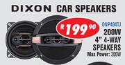 Dixon Car Speakers 200W 4" 4 way Speakers DNP404TJ