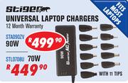 Stiger Universal Laptop Chargers 70W STL0708U