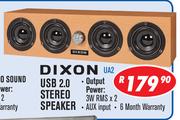 Dixon USB 2.0 Stereo Speaker UA2
