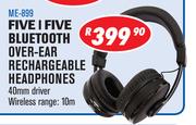 Five I Five Bluetooth Over-Ear Rechargeable Headphones ME-899