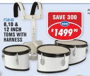 Sanchez 8, 10 & 12 Inch toms With Harness FTJB-03