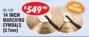Sanchez 14 Inch Marching Cymbals (0.7mm) MC-1407