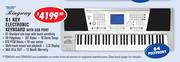 Ringway 61 Key Electronic Keyboard With USB Port TB6200