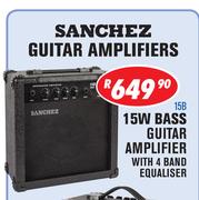 Sanchez 15W Guitar Amplifier With 4 Band Equaliser 15B