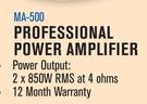 DXN Pro Professional Power Amplifier MA-500