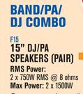 DXN Pro Dual 15" DJ/PA Speakers(Pair) F15+