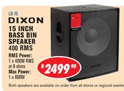 Dixon 15 Inch Bass Bin Speaker 400 RMS LB-15