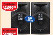 DXN Pro 15" DJ/PA Speakers(Pair) PLB-15