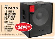 dixon 18 inch speakers