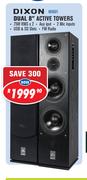 Dixon Dual 8" Active Towers MX601