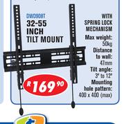 32-55 Inch Tilt Mount With Spring Lock Mechanism