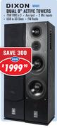Dixon Dual 8" Active Towers MX601