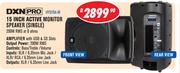 DXN Pro 15 Inch Active Monitor Speaker Single 200W RMS At 8 Ohms HYQ15A-M