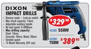 Dixon Impact Drills 750W HS1004