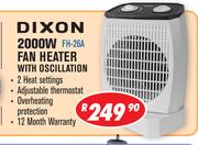 Dixon 2000W Fan Heater With Oscillation FH-26A