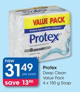 Protex Deep Clean Value Pack Soap-4 x 150g