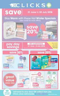 Clicks : You Pay Less (21 June - 22 July 2018), page 1