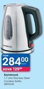 Kambrook 1.7Ltr Stainless Steel Cordless Kettle SBEK553K-Each
