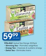 Vita-Aid Herbal Tea Range 20 Pack-Per Pack