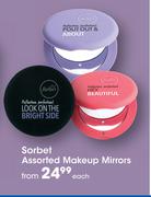 Sorbet Assorted Makeup Mirrors-Each