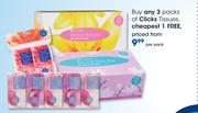Clicks Tissues-Per Pack