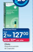 Clicks Proanthocyanidin 60 Capsules-For 2