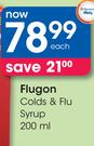 Flugon Colds & Flu Syrup-200ml Each